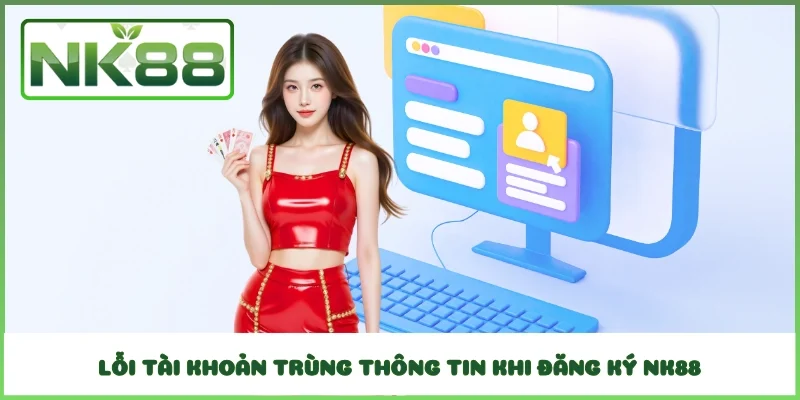 Lỗi tài khoản trùng thông tin khi đăng ký NK88