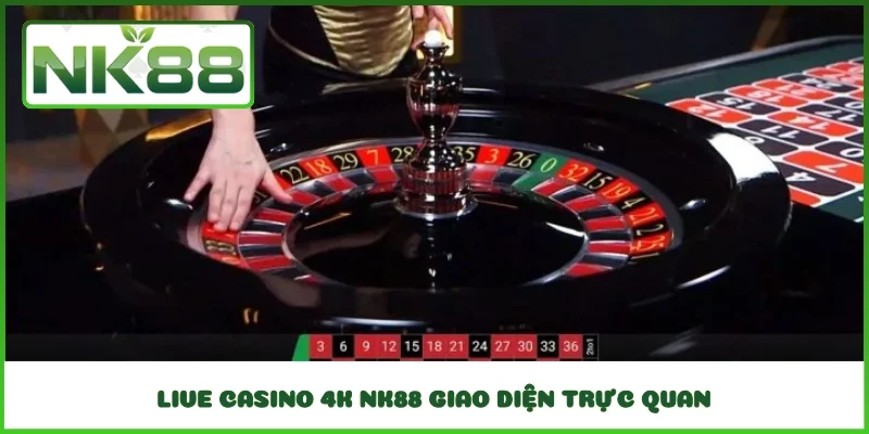 Live Casino 4K NK88 giao diện trực quan